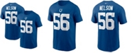 Nike Men's Quenton Nelson Royal Indianapolis Colts Name and Number T-shirt